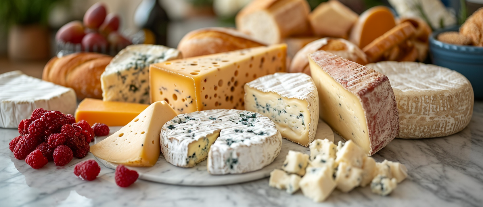 Gourmet cheese on a platter | Source: Midjourney