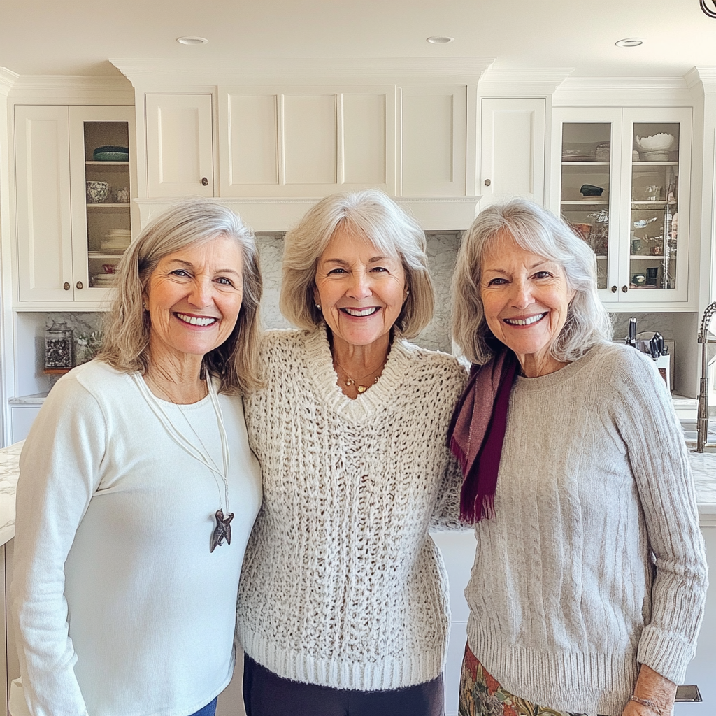 Smiling women in a kitchen | Source: Midjourney