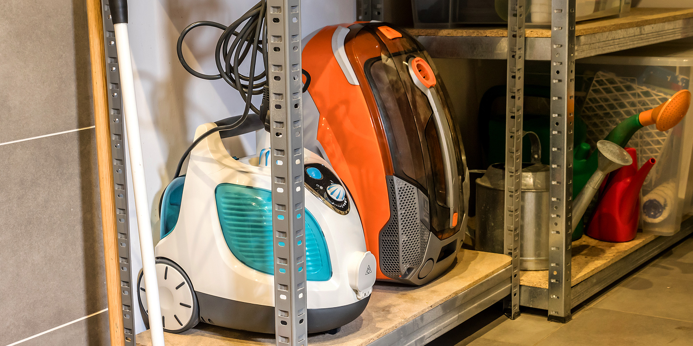 A vacuum cleaner in supply closet | Source: Shutterstock