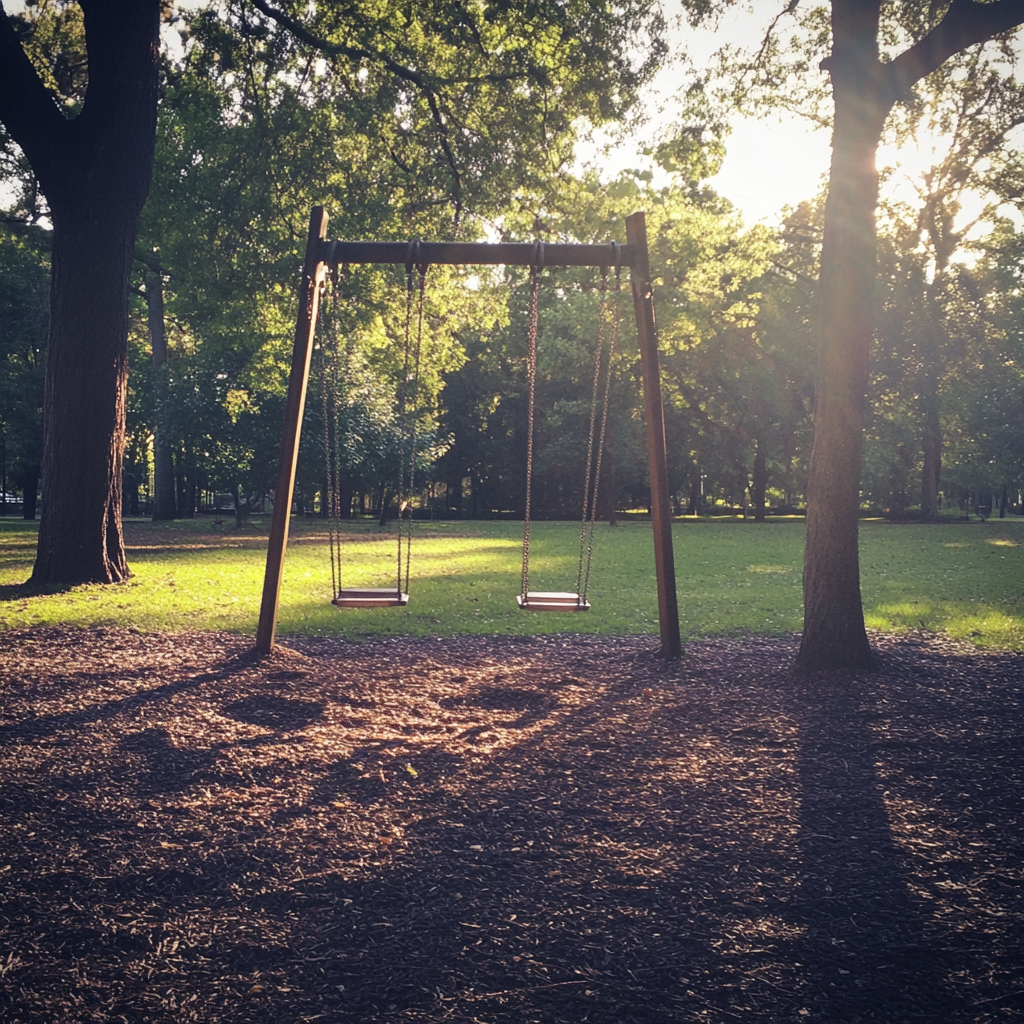 A swing set at a park | Source: Midjourney