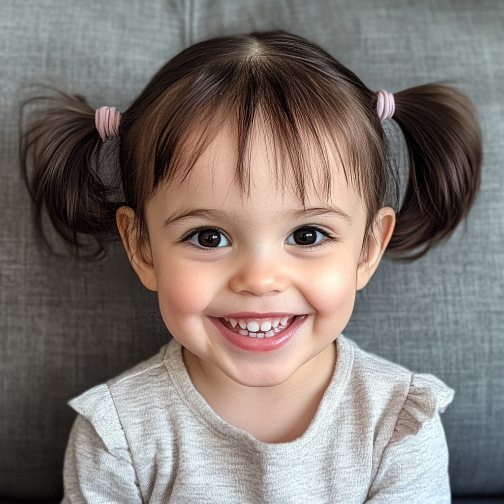 A smiling little girl | Source: Midjourney