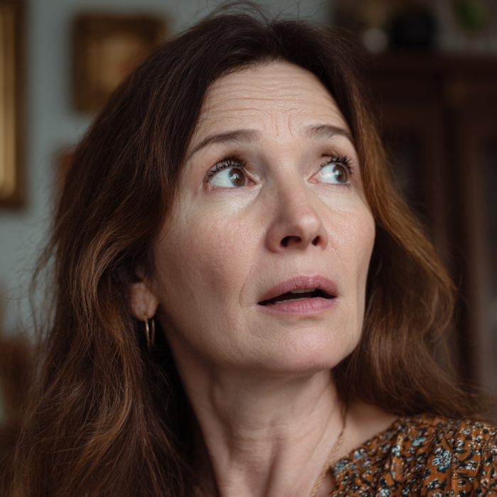 A startled woman | Source: Midjourney