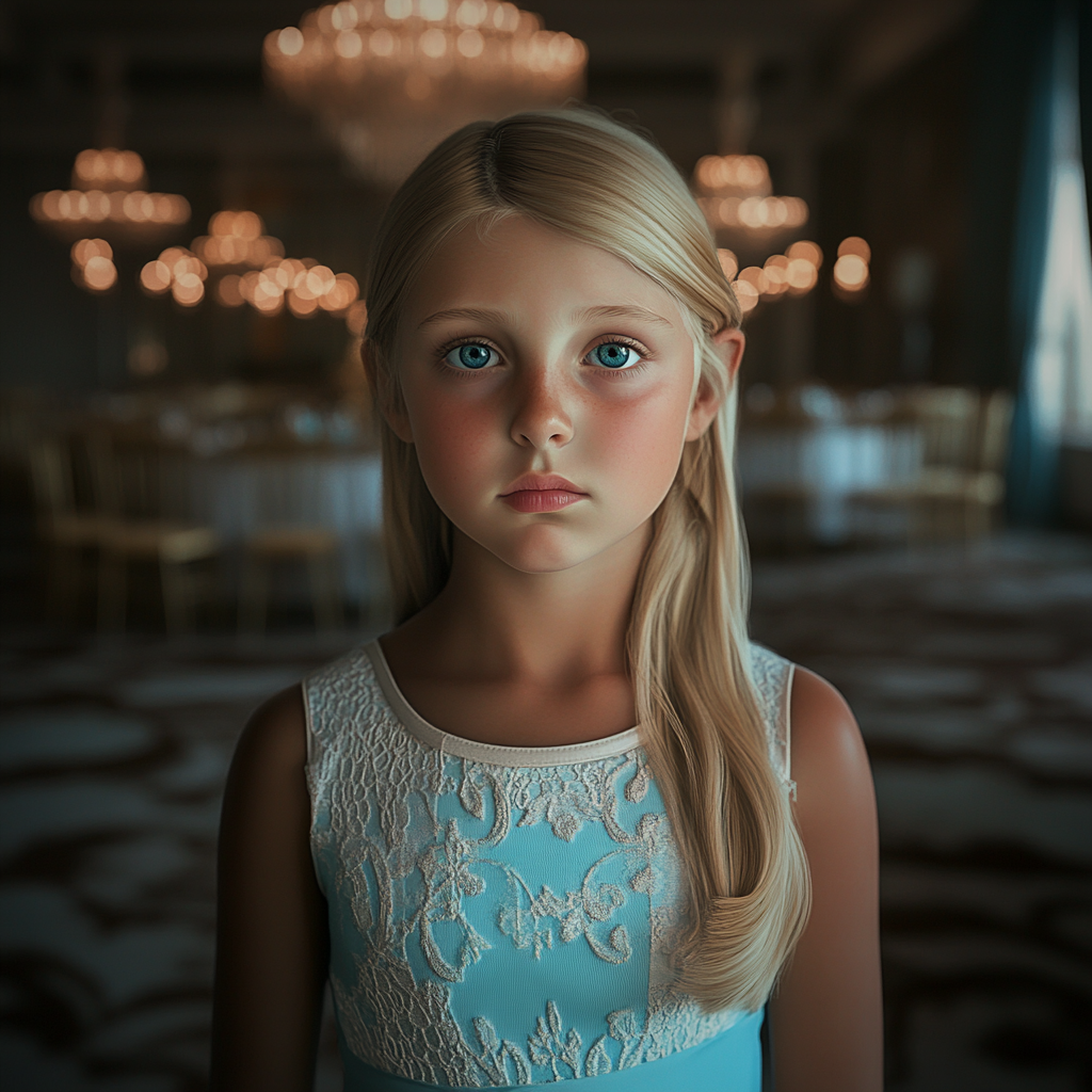 An upset little girl | Source: Midjourney