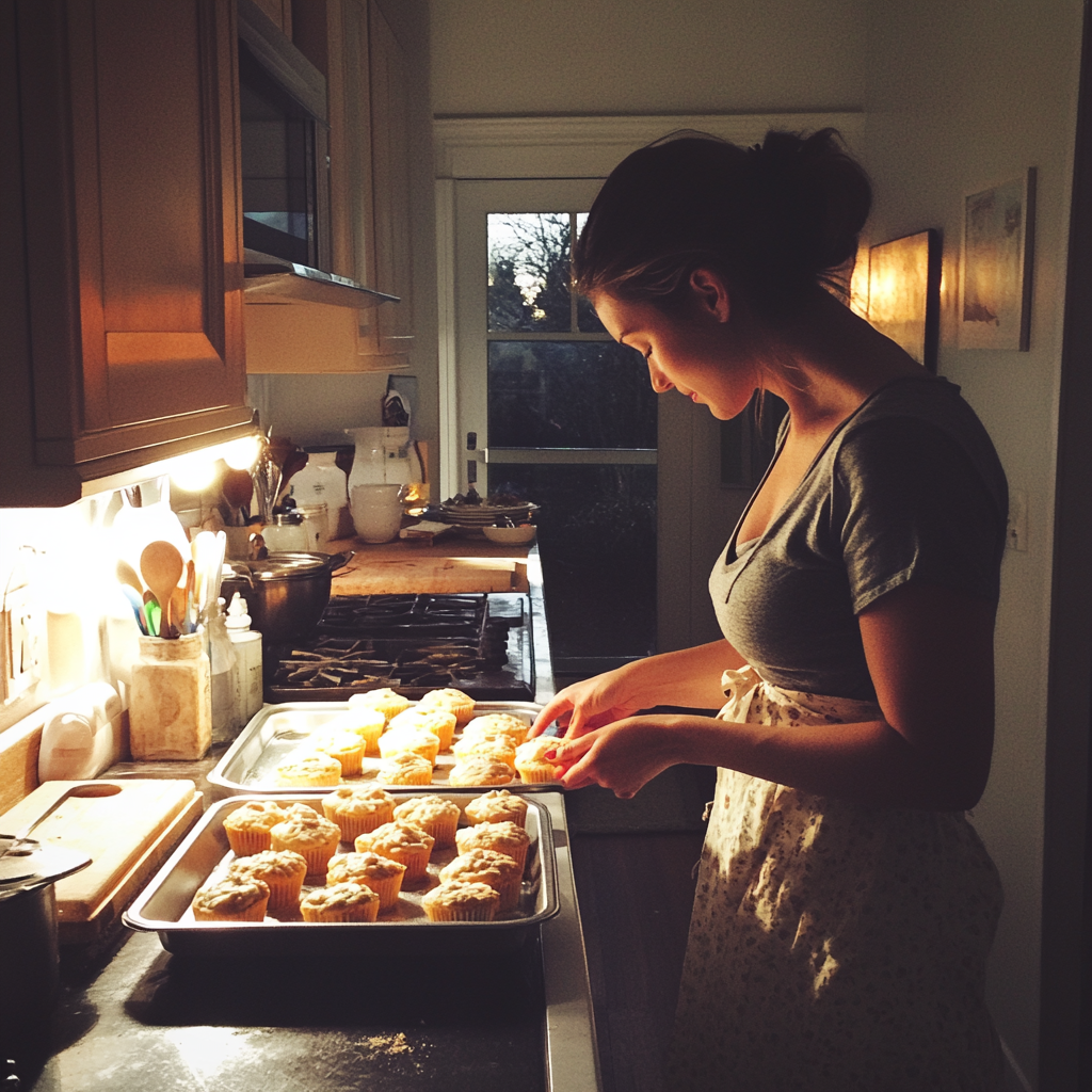 A woman baking | Source: Midjourney