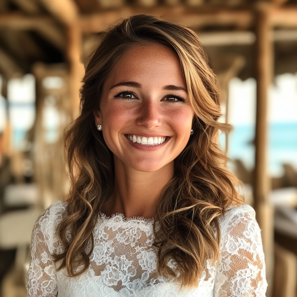 A smiling bride | Source: Midjourney