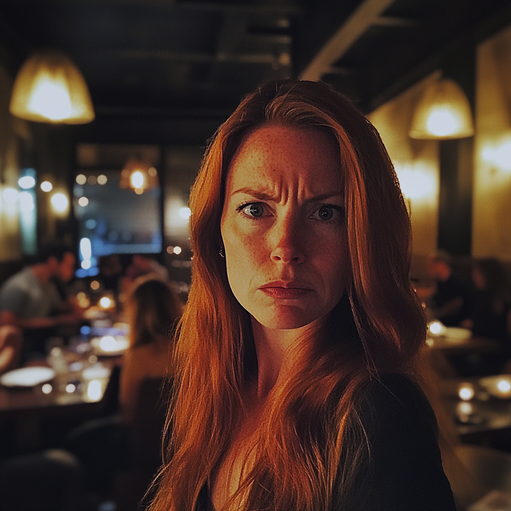 An angry woman at a restaurant | Source: Midjourney