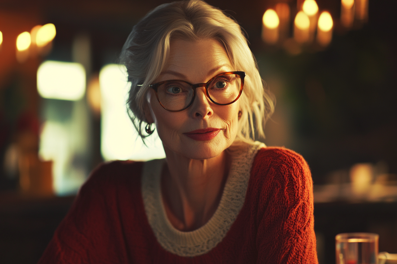 Uma mulher em um restaurante | Fonte: Midjourney