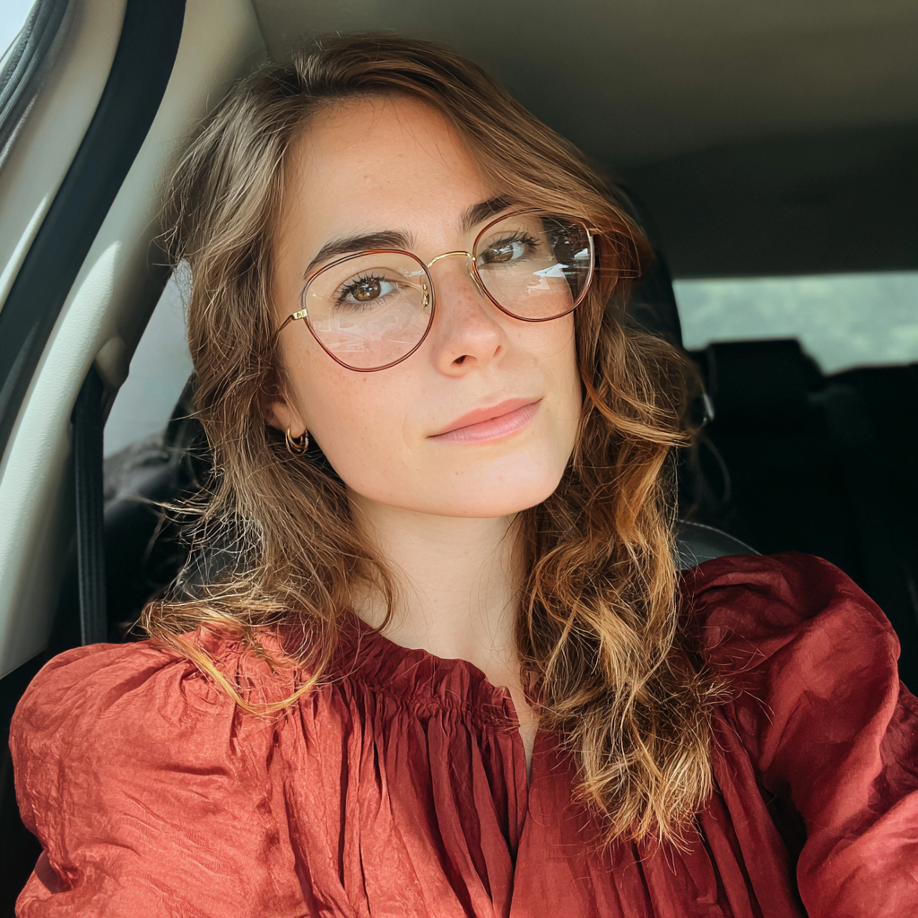 A woman sitting in a car | Source: Midjourney