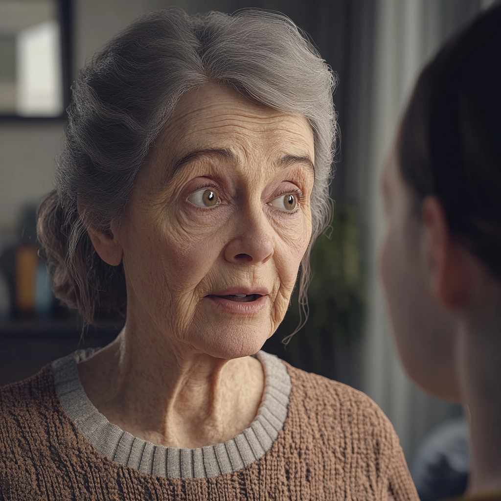 A woman talking to her granddaughter | Source: Midjourney