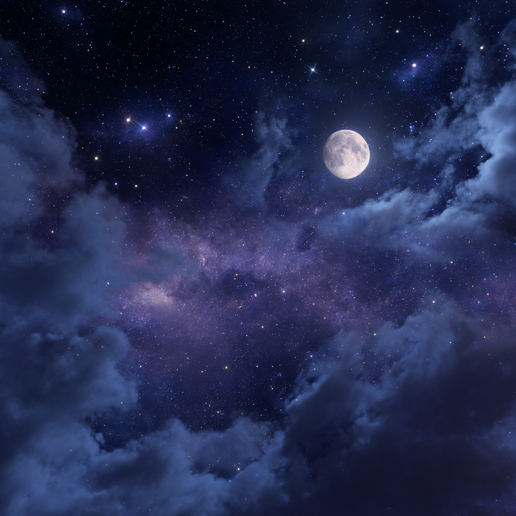 Close-up shot of a beautiful night sky | Source: Midjourney