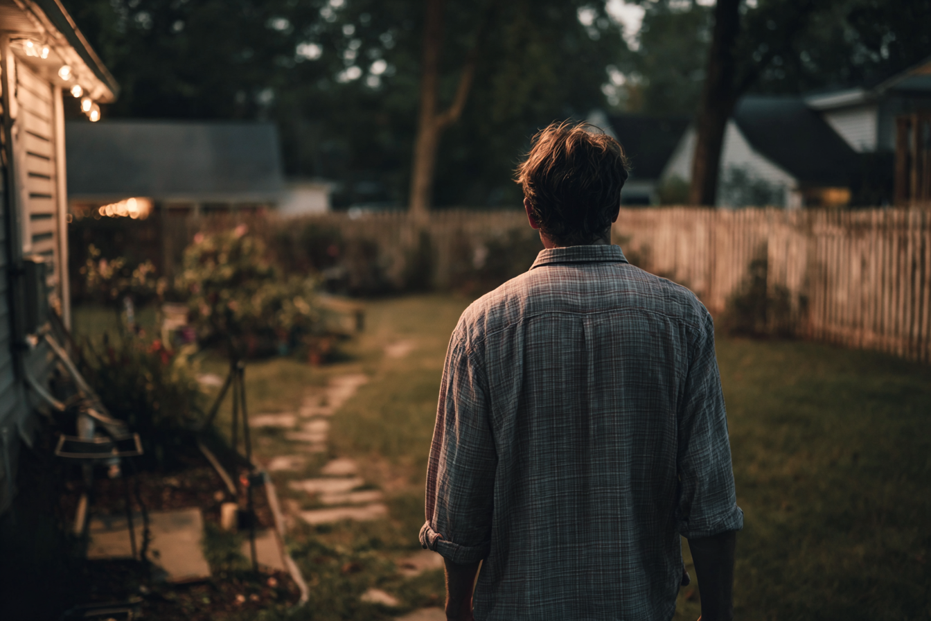 A man walking away | Source: Midjourney