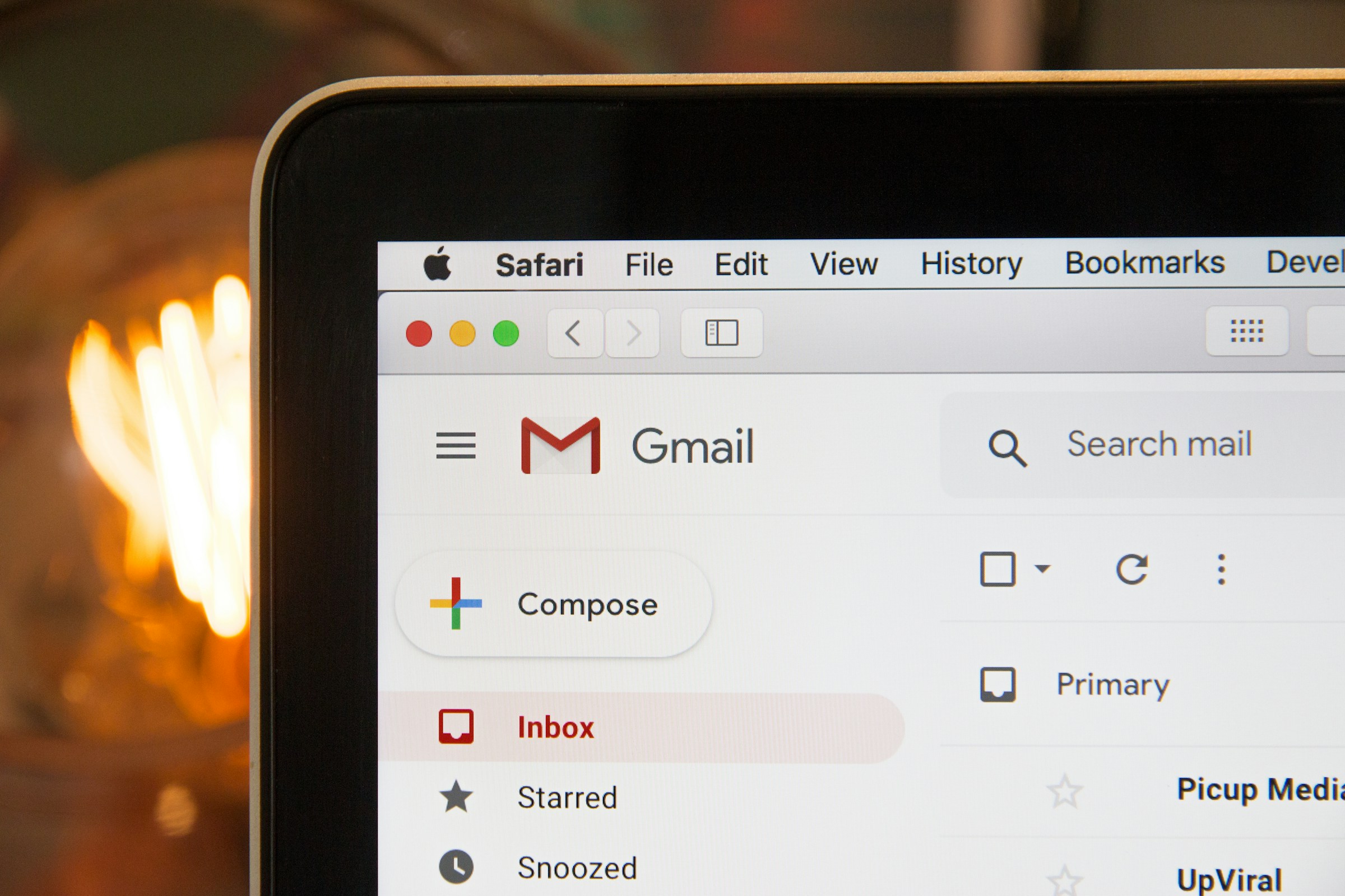 A gmail page on a laptop | Source: Pexels