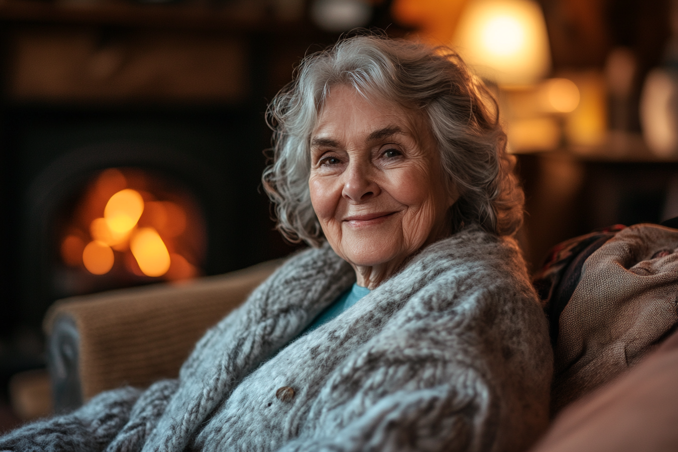 A woman sitting in an armchair | Source: Midjourney