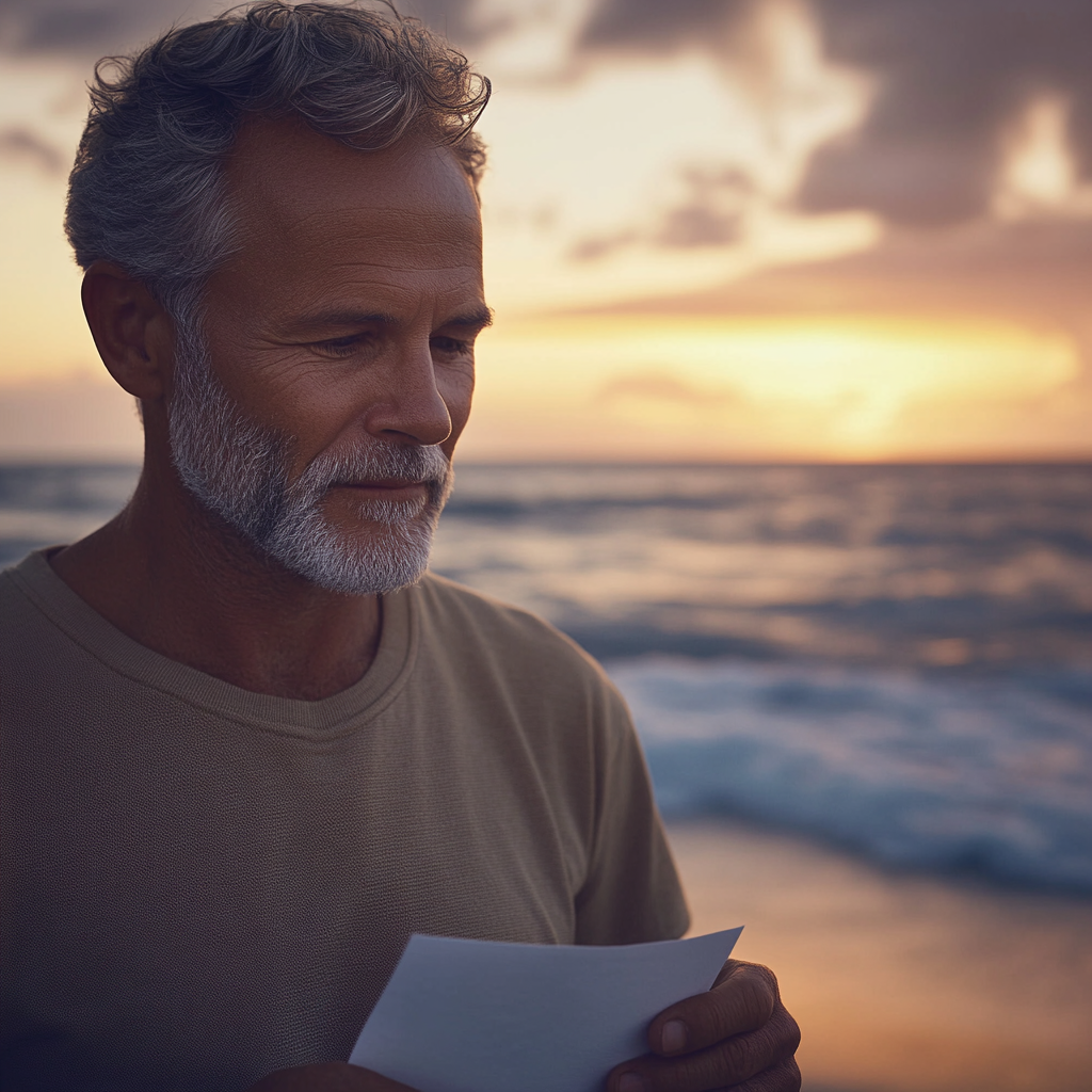 A man holding a note | Source: Midjourney