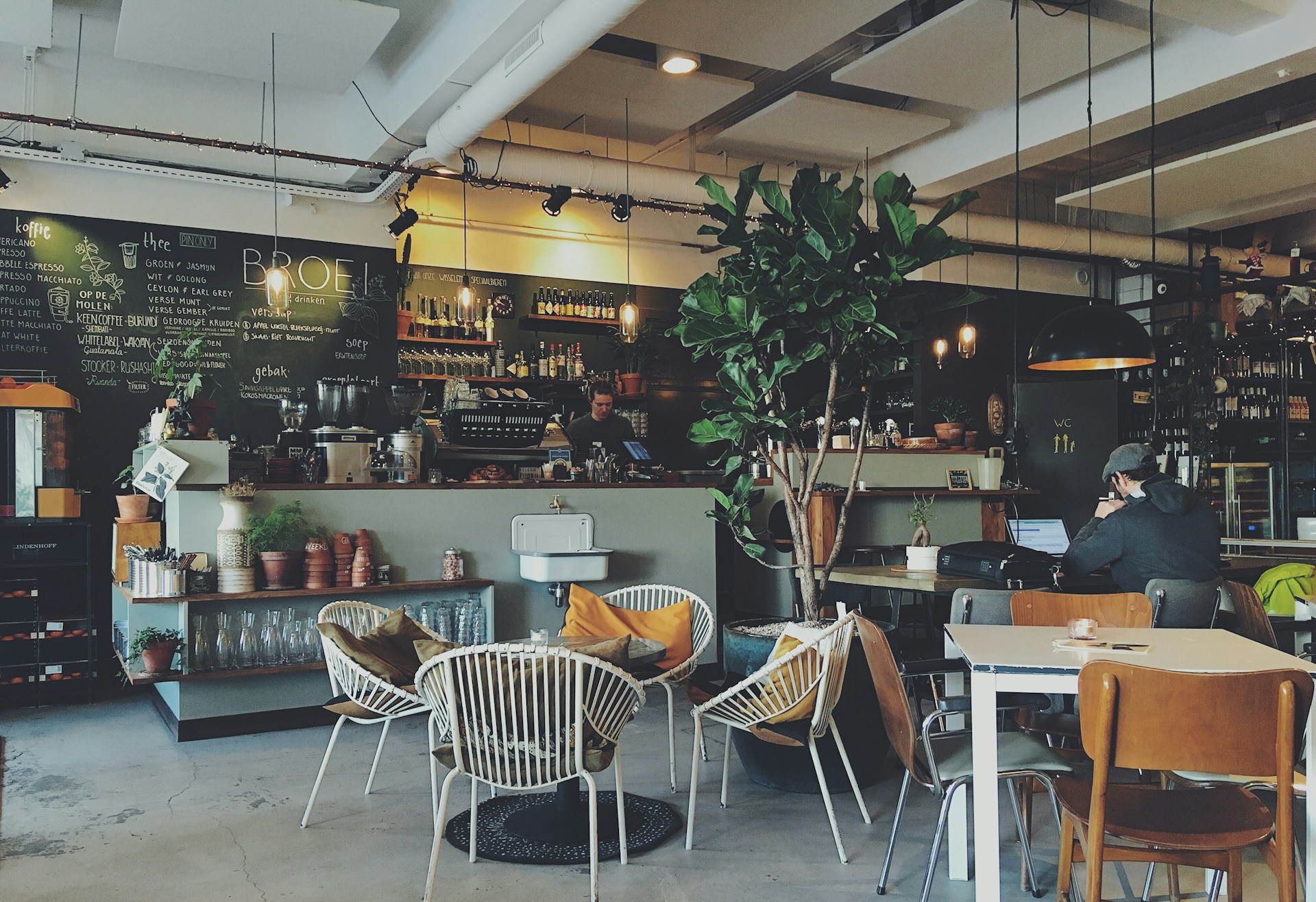 The interior of a coffee shop | Source: Unsplash