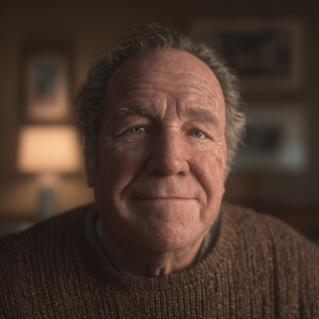 A senior man with a warm smile | Source: Midjourney