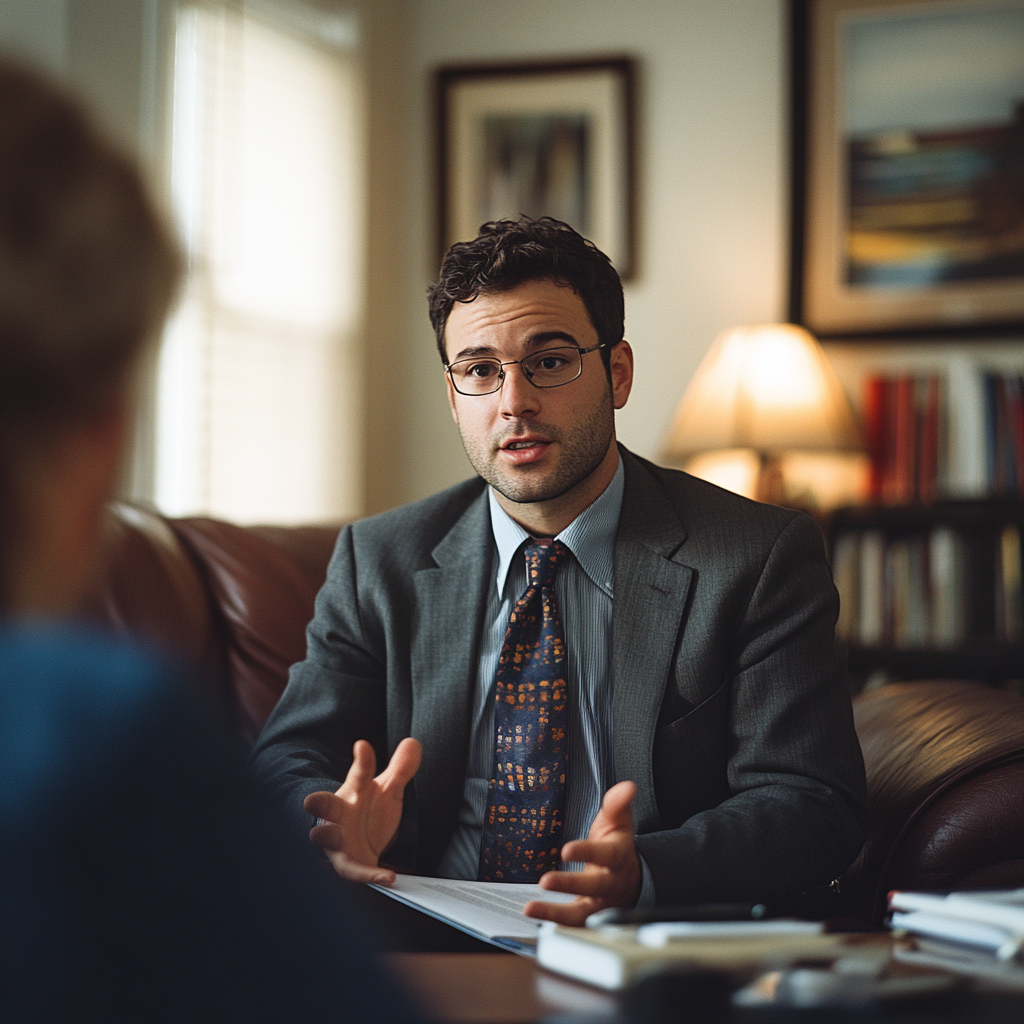 A lawyer talking | Source: Midjourney