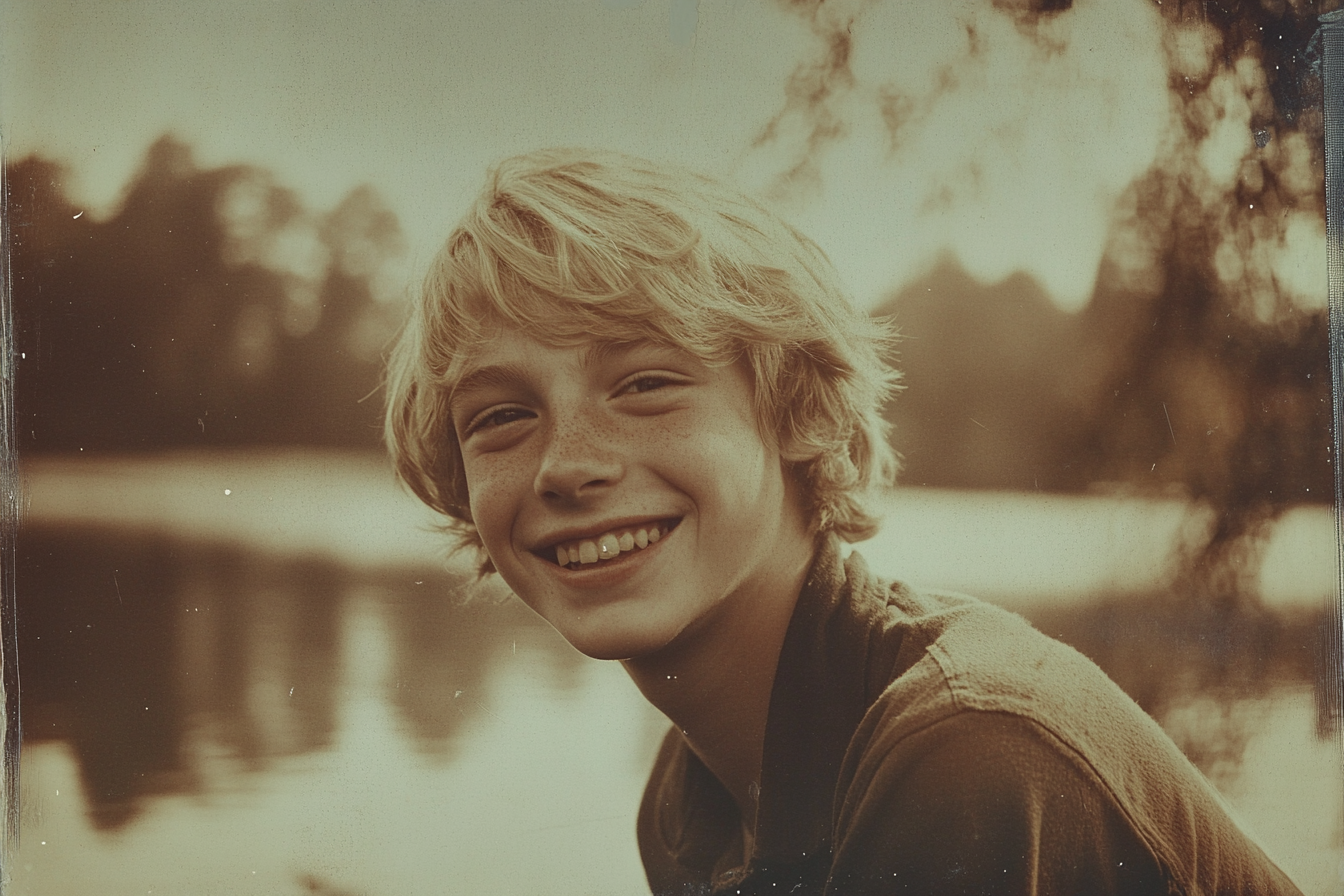 A teenager by a lake | Source: Midjourney