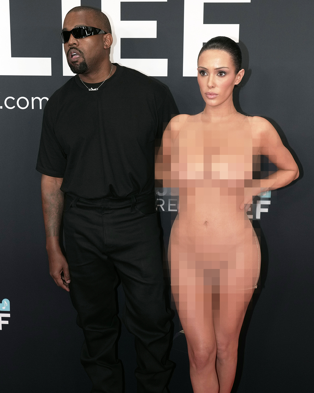 Kanye West and Bianca Censori attend the 67th GRAMMY Awards, on February 2, 2025 | Source: Getty Images