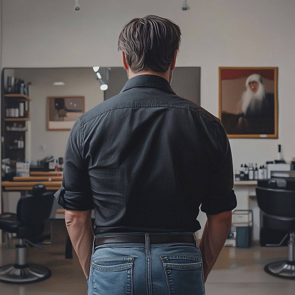 A man in a salon | Source: Midjourney