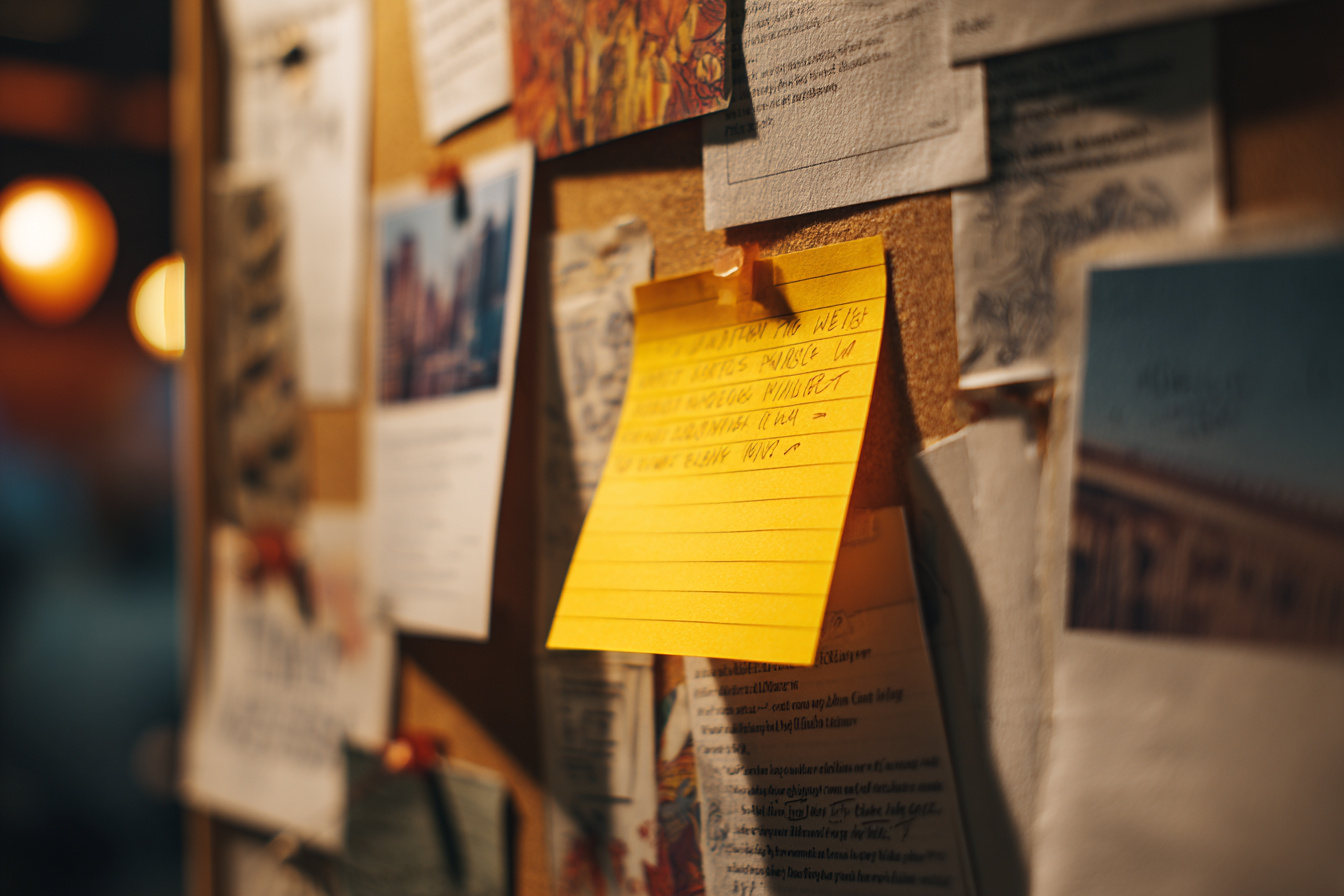 A bulletin board | Source: Midjourney