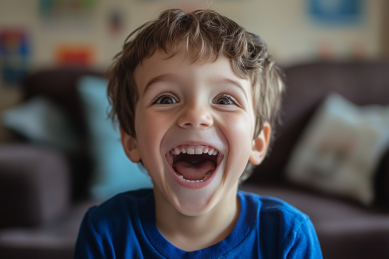 An excited boy with a bright smile | Source: Midjourney