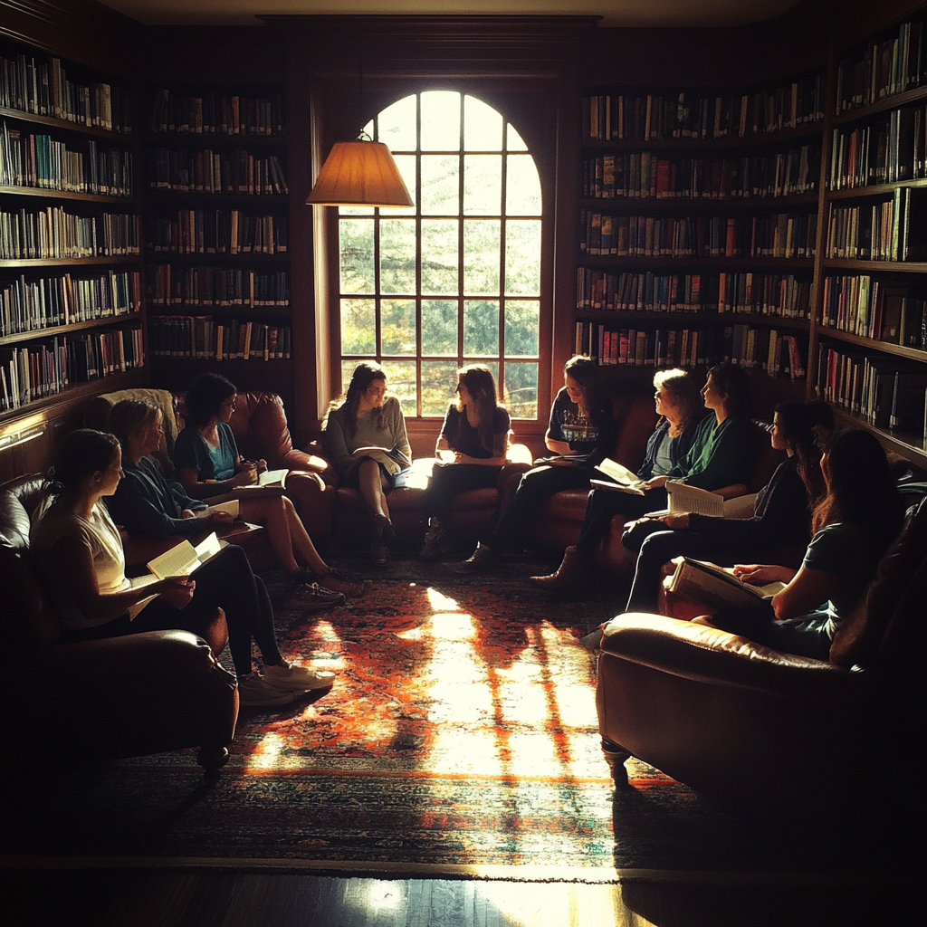 People at a book club | Source: Midjourney