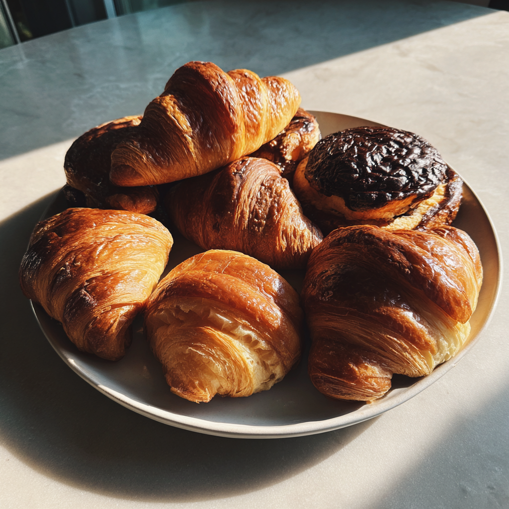 Pastries on a plate | Source: Midjourney
