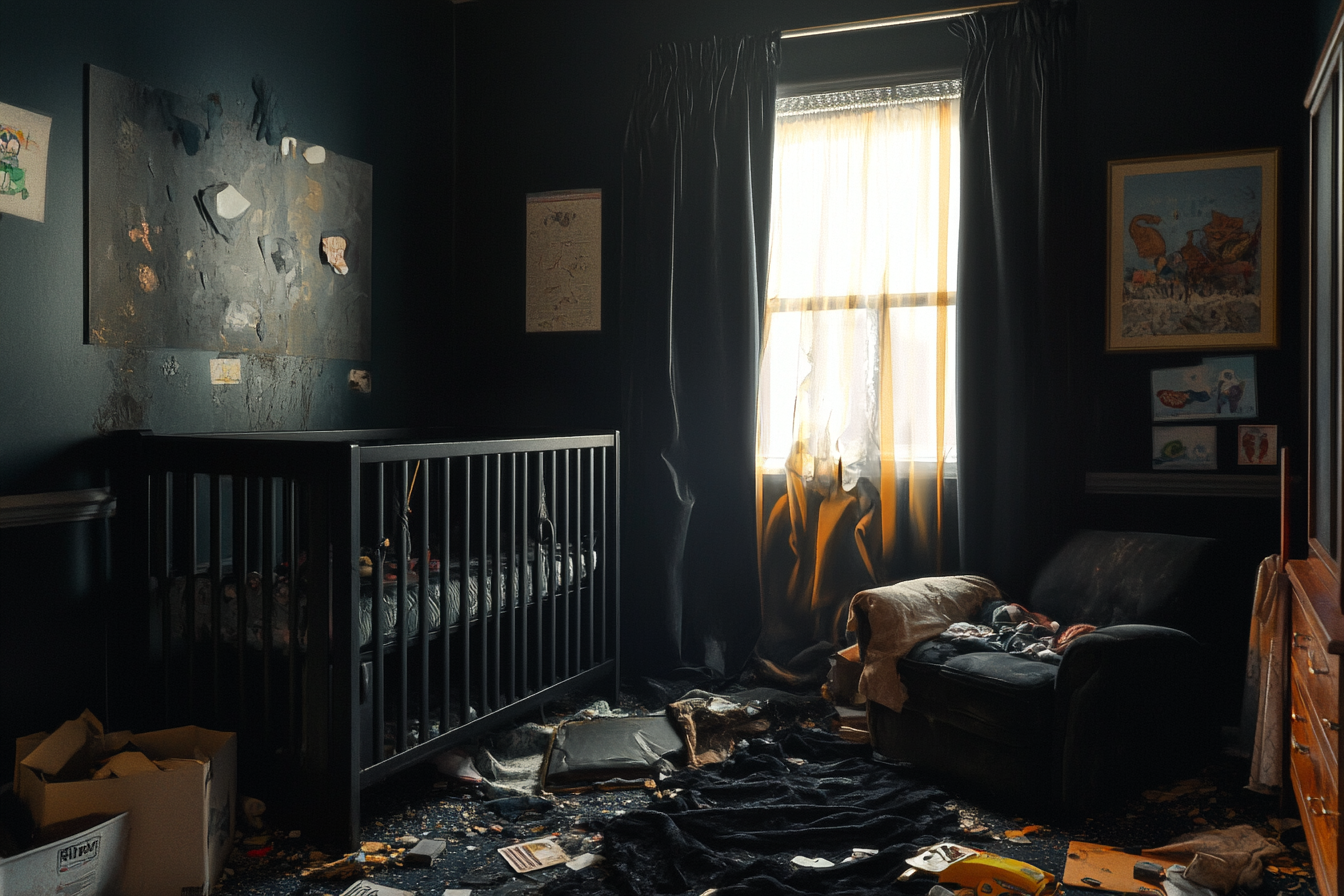 A baby's nursery in ruins | Source: Midjourney