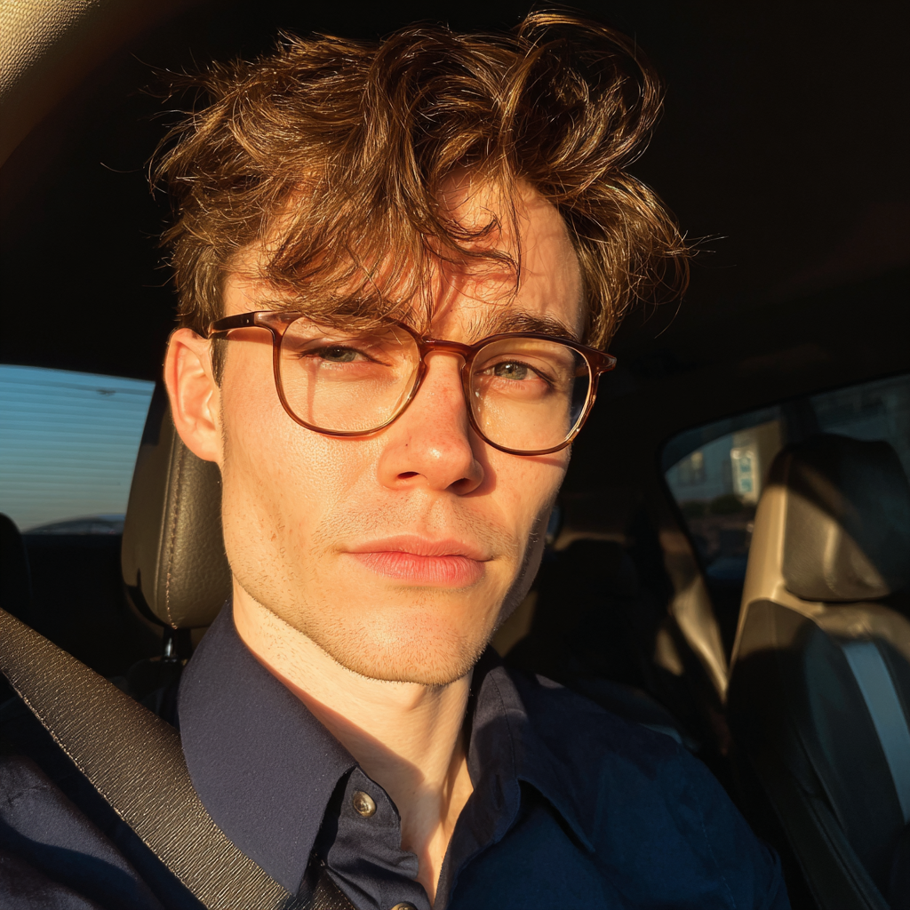 A man sitting in a car | Source: Midjourney