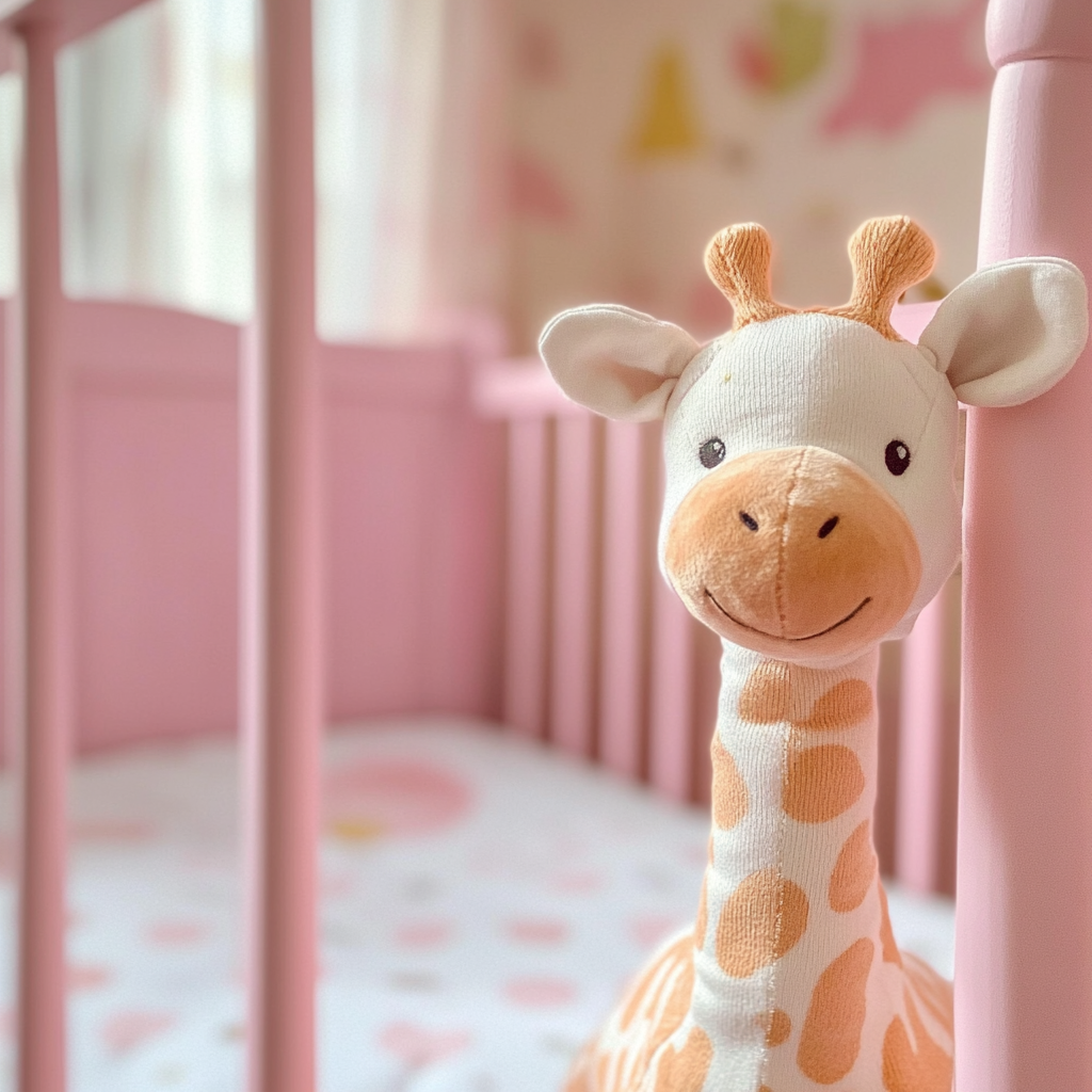 A stuffed animal inside a crib | Source: Midjourney