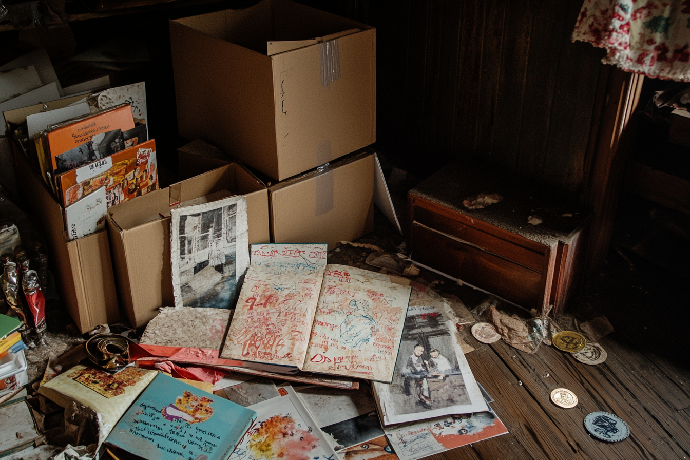 Old mementos in a storeroom | Source: Midjourney