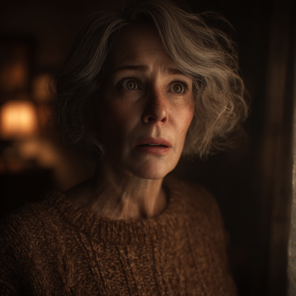 A shaken woman | Source: Midjourney