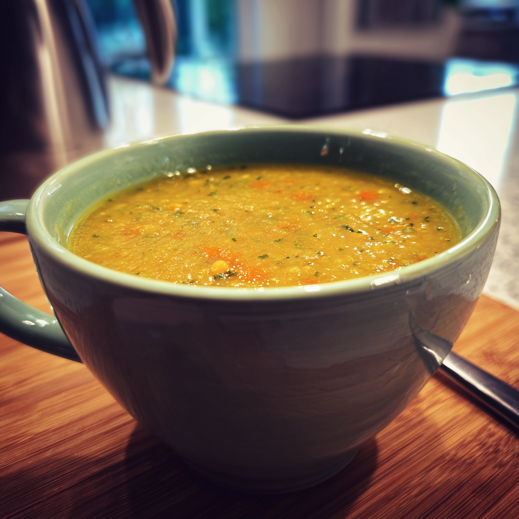 A bowl of lentil soup | Source: Midjourney