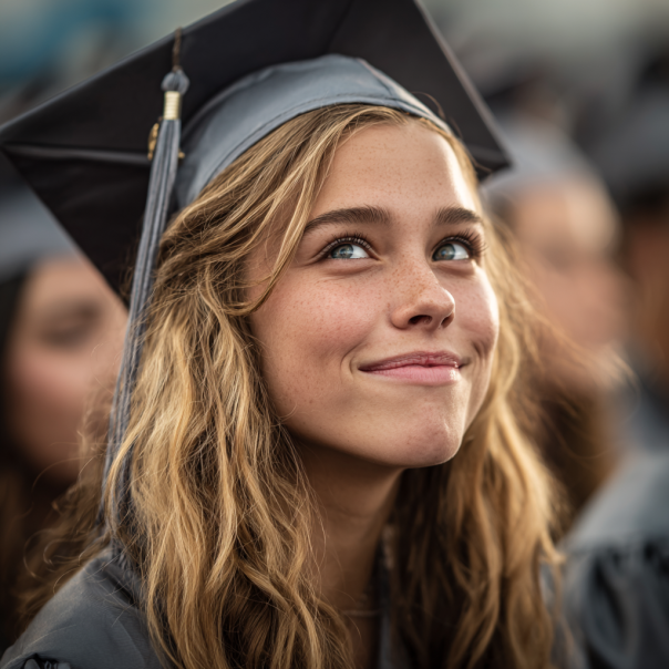 A graduate smiling | Source: Midjourney