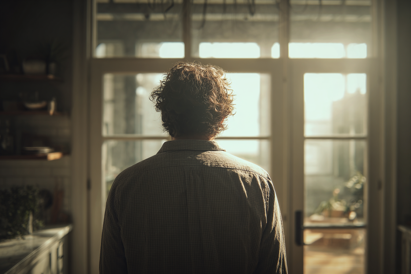 A man standing in a house | Source: Midjourney