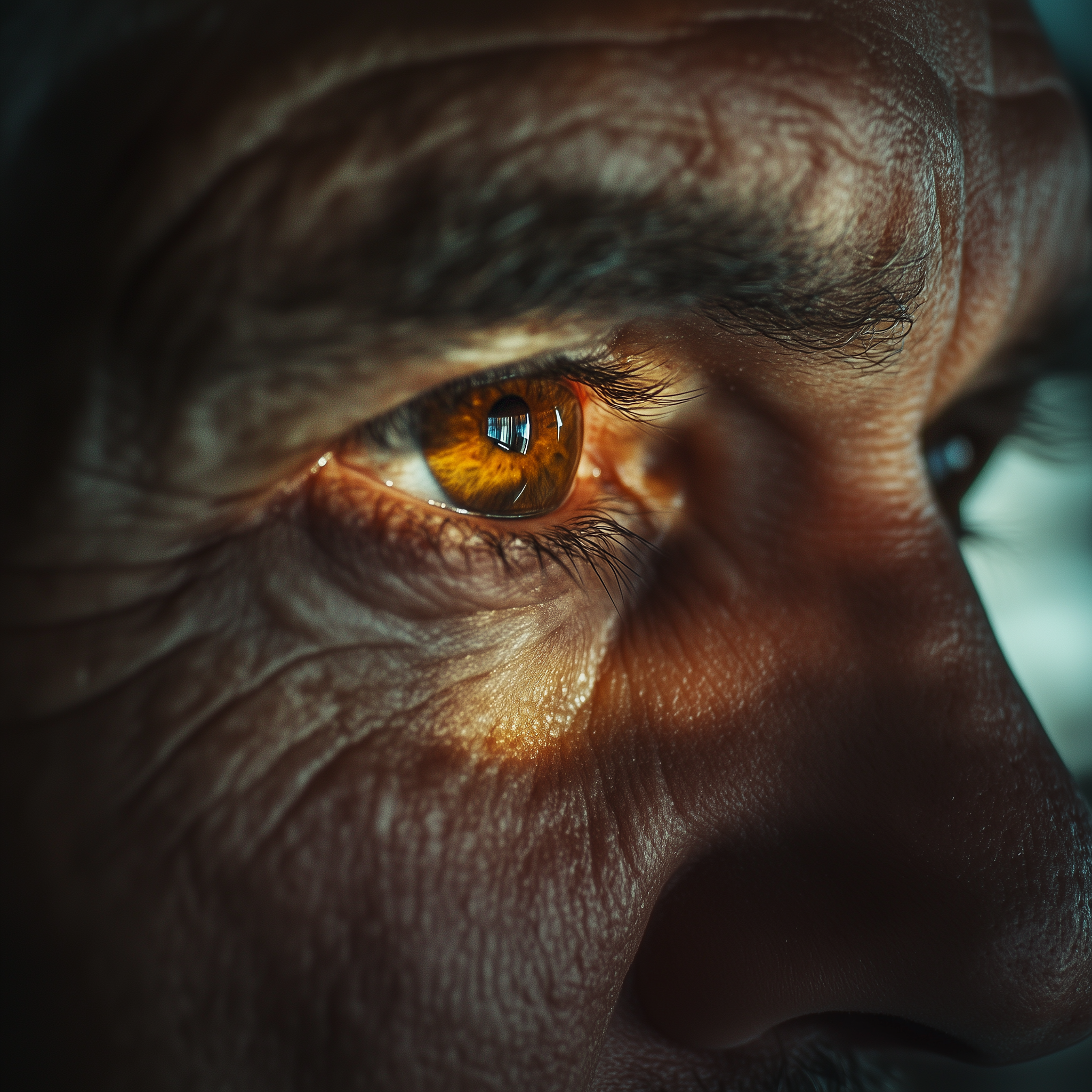 A close-up shot of a mans eye | Source: Midjourney