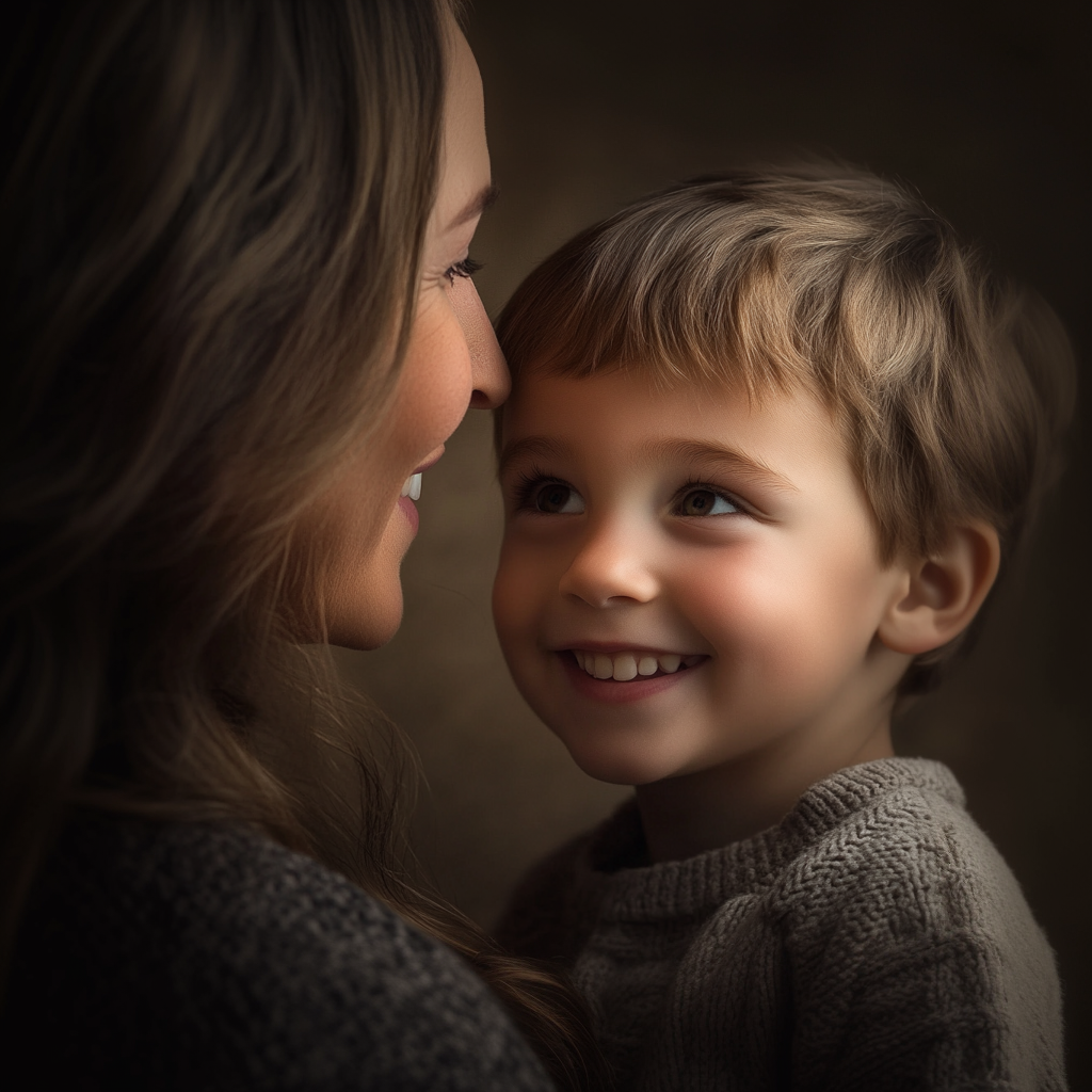 A boy talking to his mother | Source: Midjourney