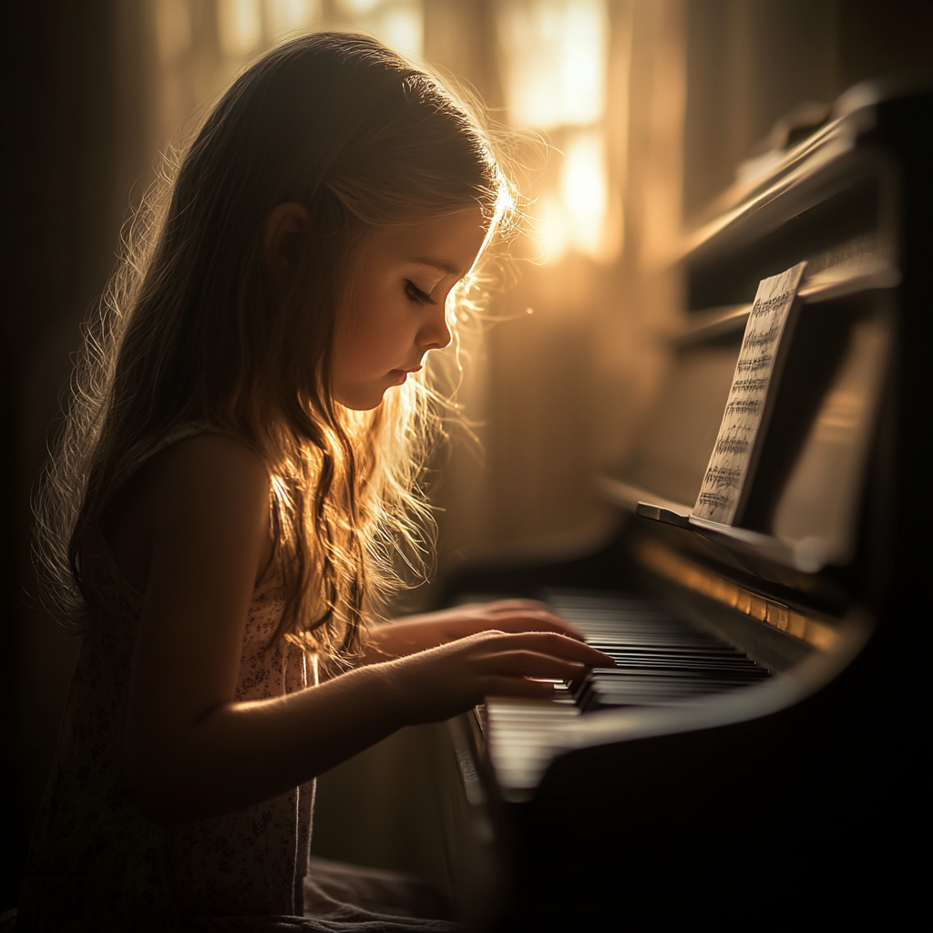 A young girl playing | Source: Midjourney