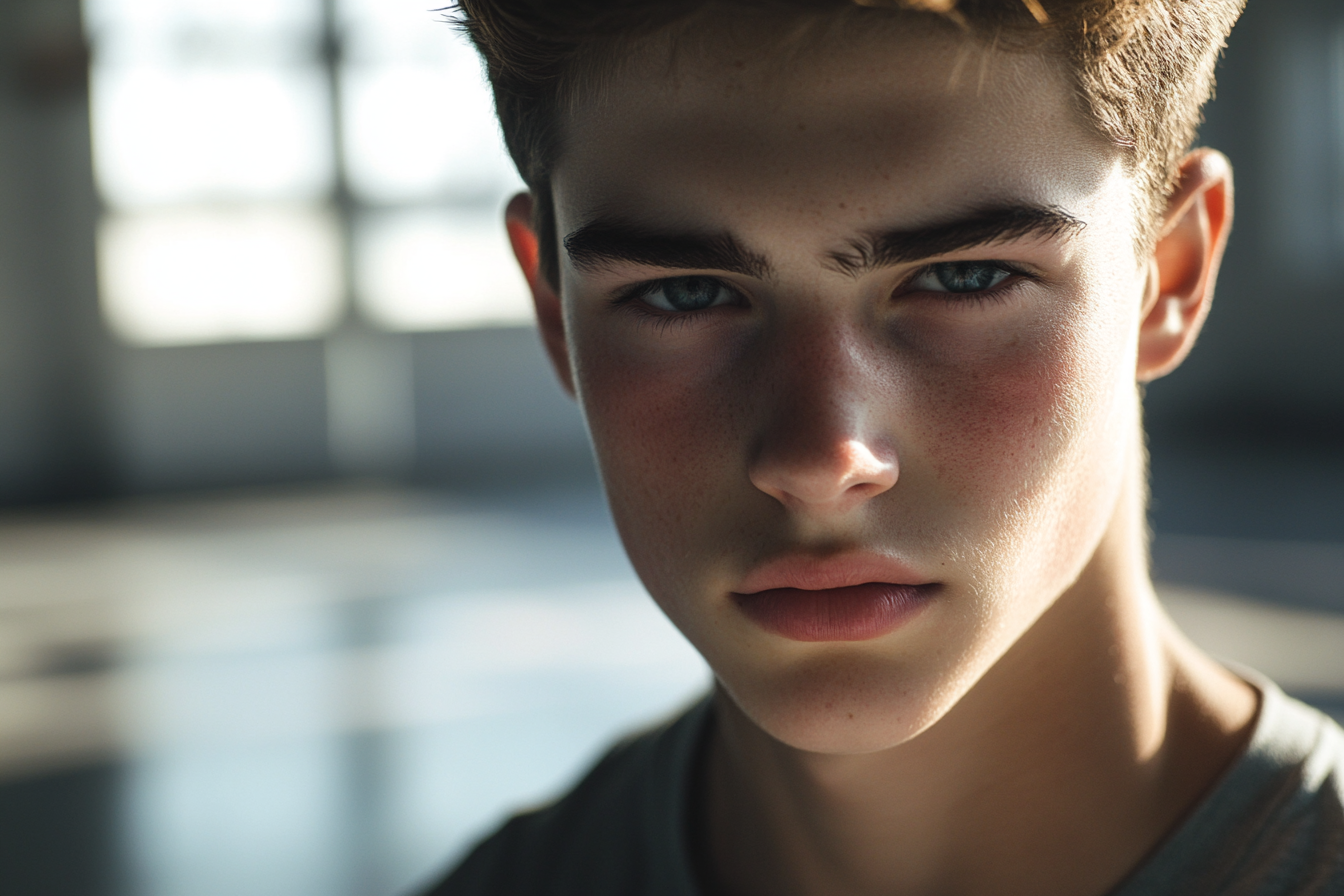 A close-up shot of a young man | Source: Midjourney