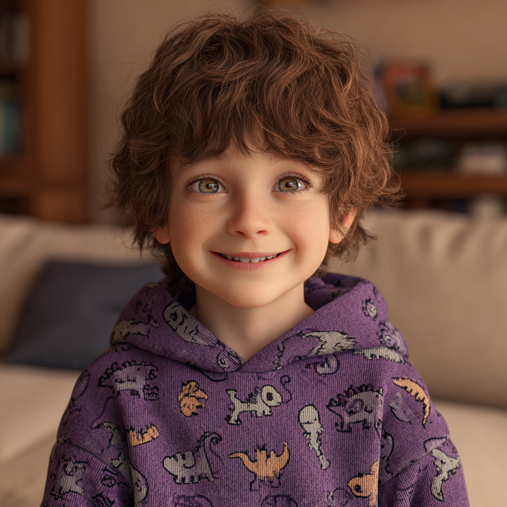 Zachwycony mały chłopiec | Źródło: Midjourney