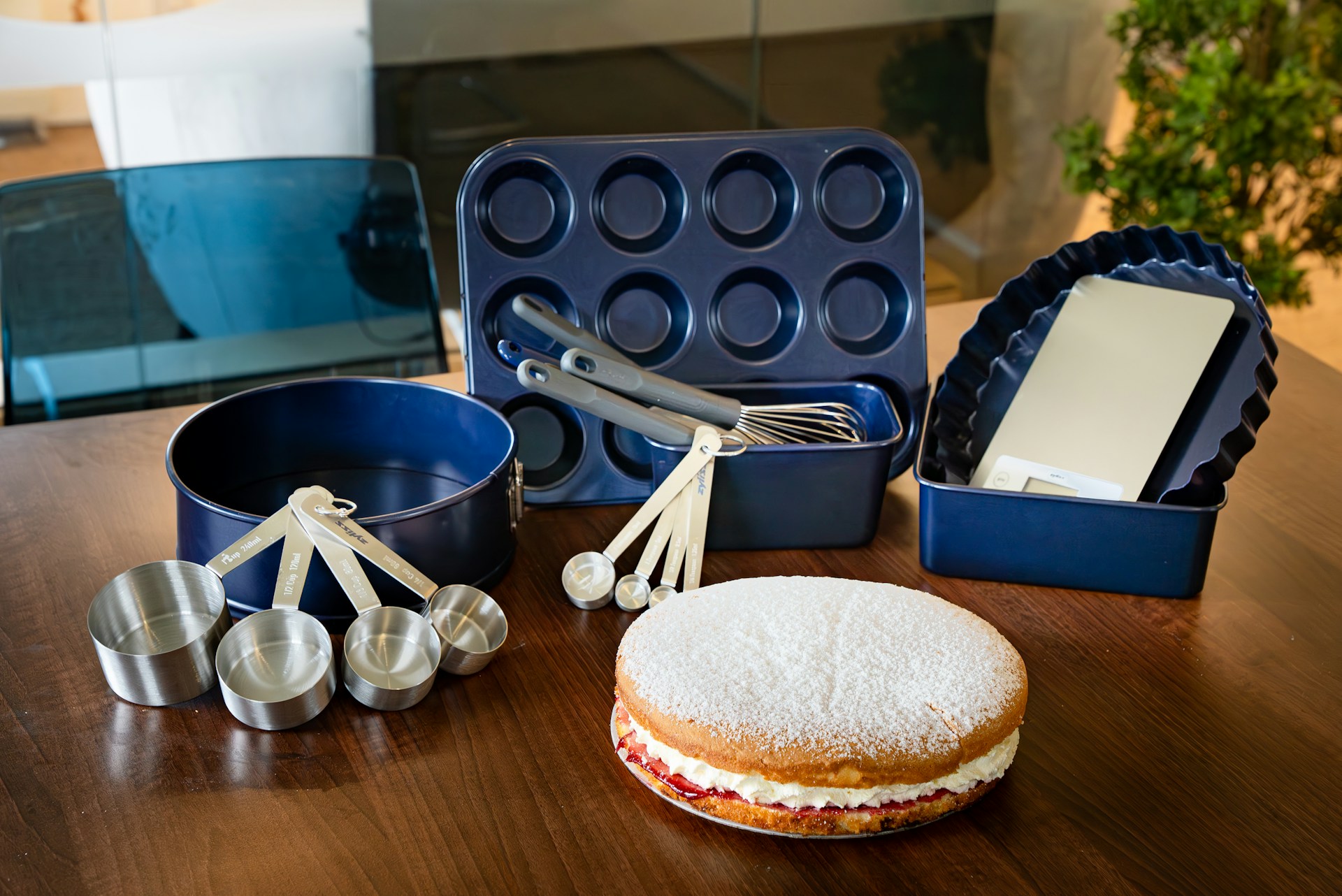 Baking essentials on a table | Source: Unsplash