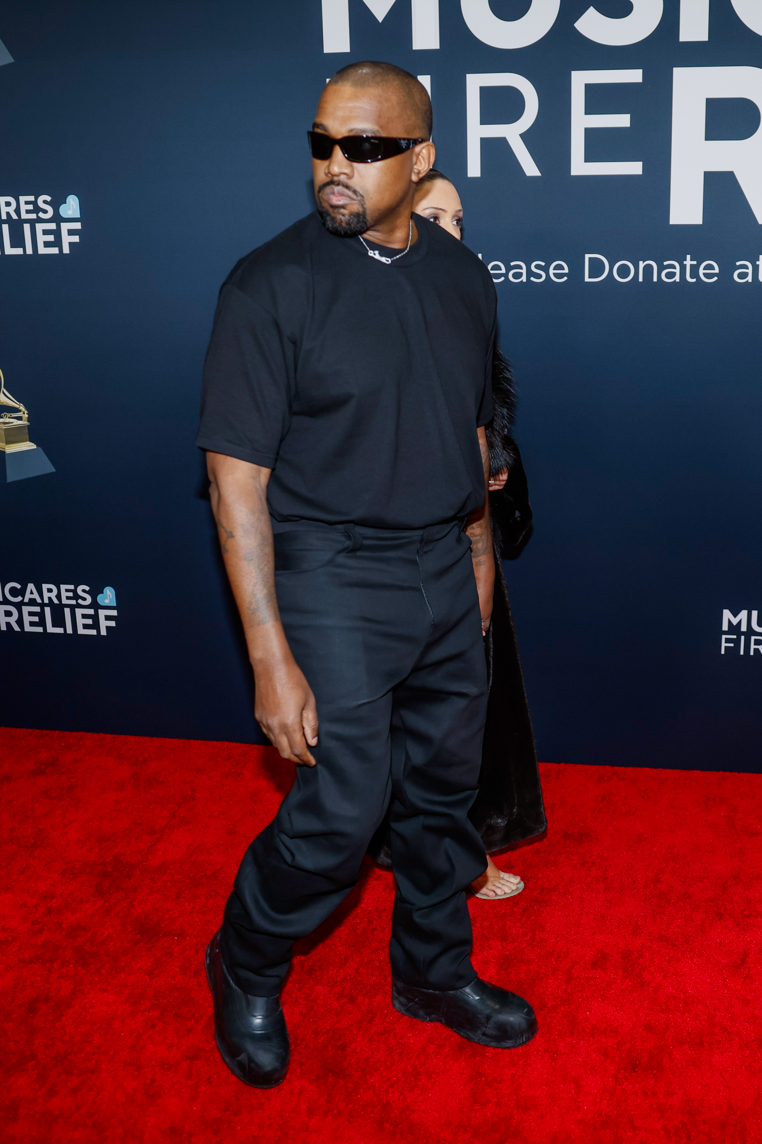 Kanye West and Bianca Censori attend the 67th Grammys Awards held at the Crypto.com Arena in Los Angeles, California, on February 2, 2025 | Source: Getty Images