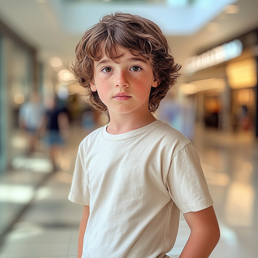 A close up of a little boy | Source: Midjourney