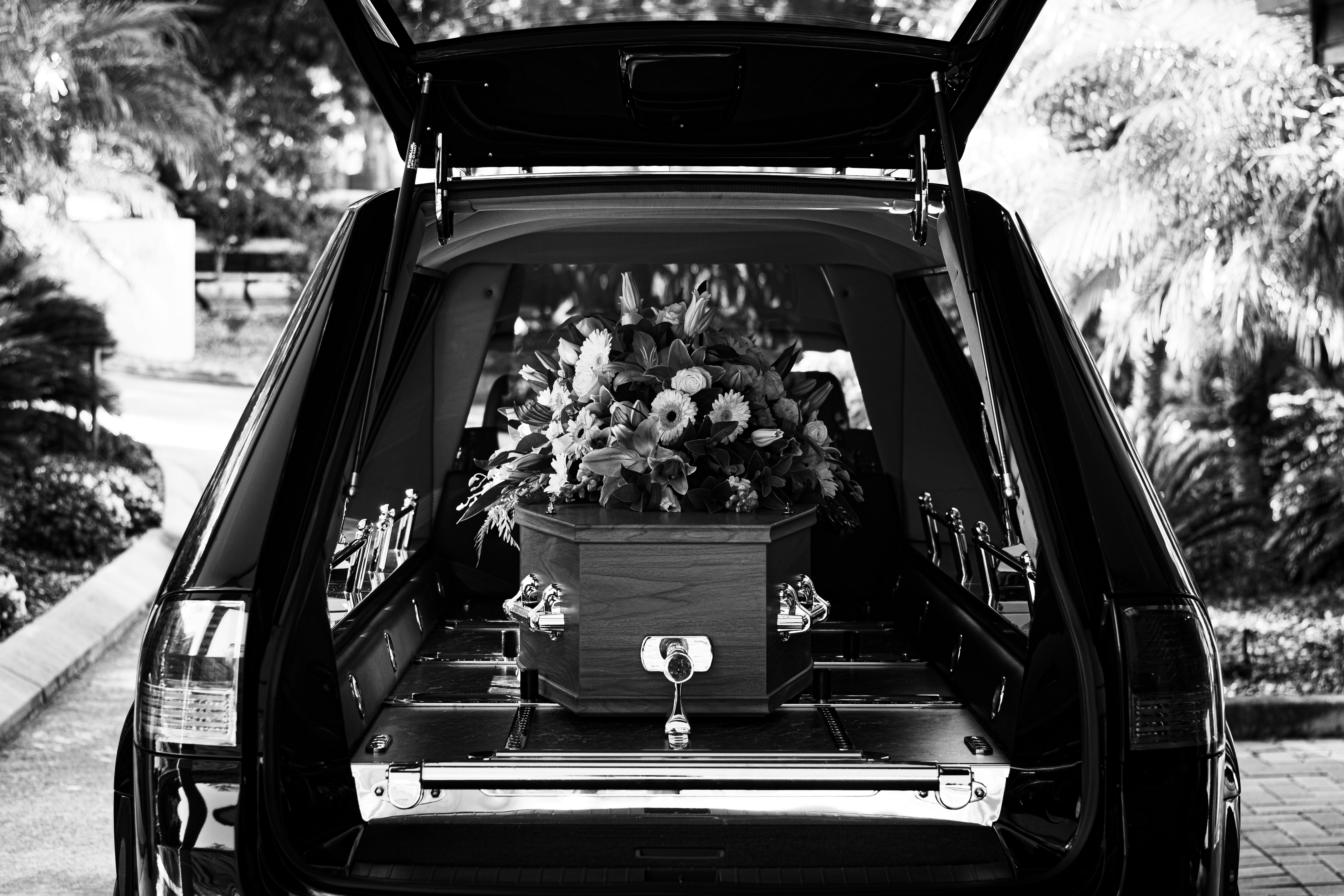 A casket in a hearse | Source: Unsplash