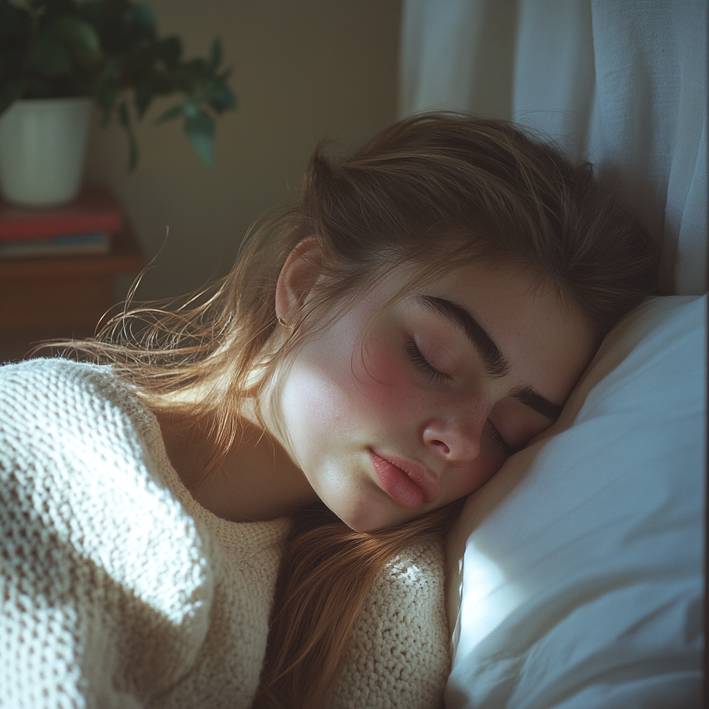 A woman sleeping | Source: Midjourney