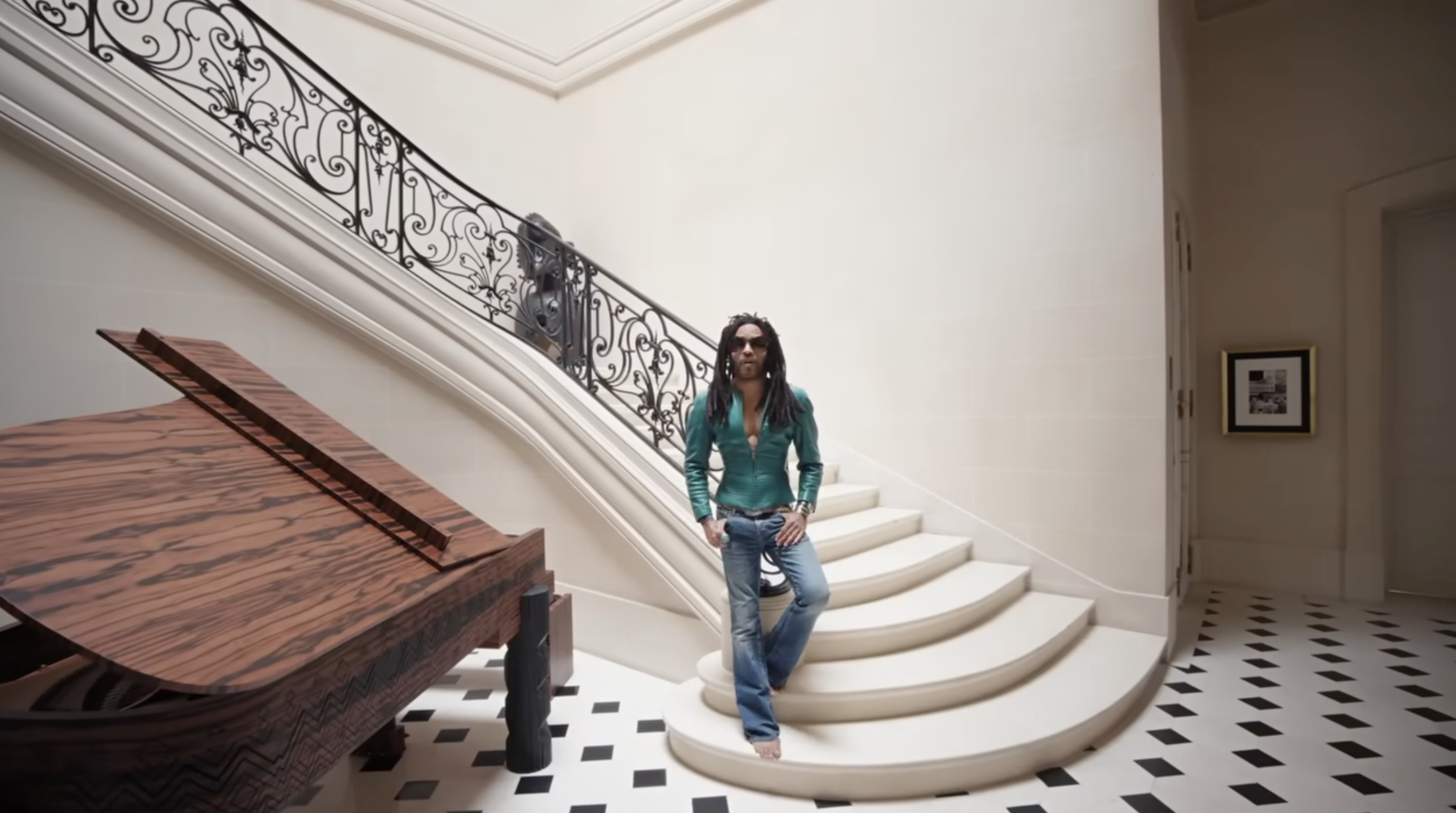 Lenny Kravitz welcoming Architectural Digest to his Parisian home, posted on April 15, 2025. | Source: YouTube/Architectural Digest