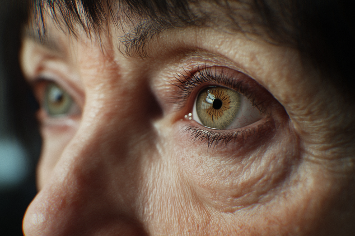 A close-up shot of an older woman's eyes | Source: Midjourney