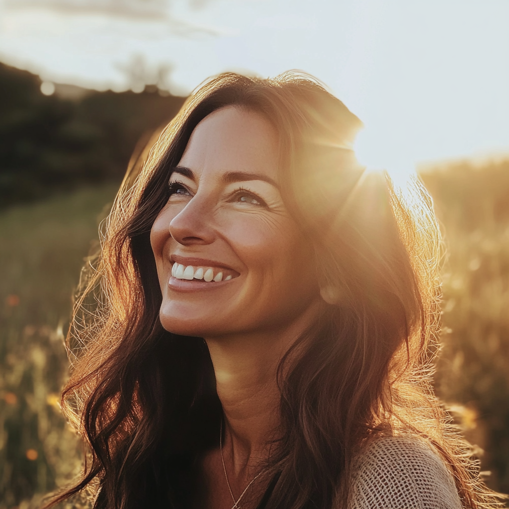 A smiling woman | Source: Midjourney