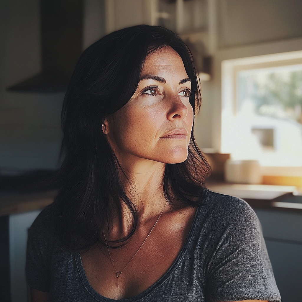 A pensive woman | Source: Midjourney